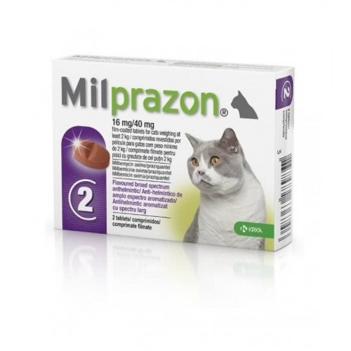 Милпразон 2*16 мг/40 мг для взрослых кошек