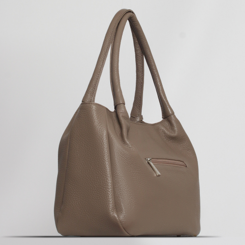 Сумка: Женская кожаная сумка Richet 3194LN 350 Тауп