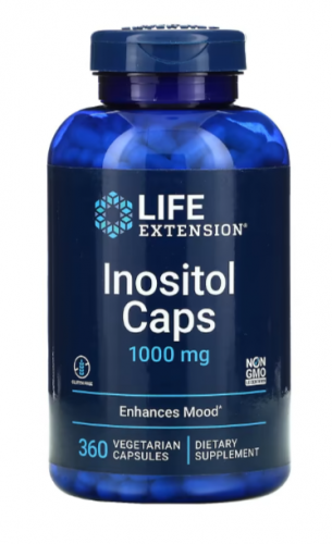 Life Extension, инозитол, 1000 мг, 360 вегетарианских капсул