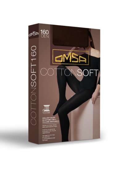 Колготки теплые, Omsa, Cotton Soft 160 maxi оптом
