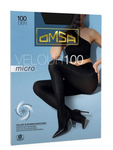 Колготки теплые, Omsa, Velour Micro 100 оптом