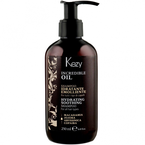KEZY Hydrating soothing shampoo Увлажняющий и разглаживающий шампунь для всех типов волос