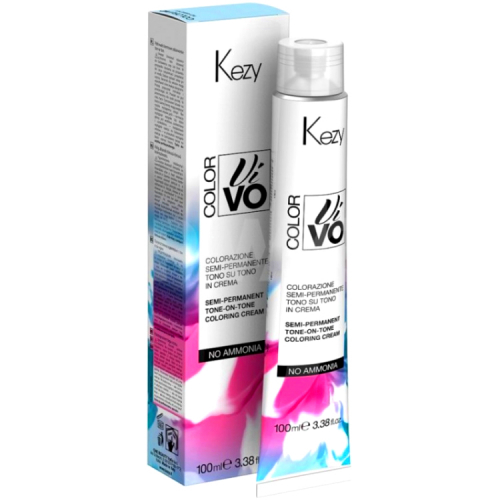 Kezy Color Vivo NO AMMONIA Полуперманентная безаммиачная крем-краска для волос “тон в тон”,  100 мл