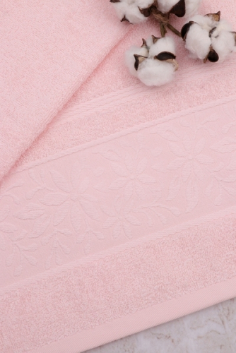 Полотенце махровое Эдельвейс Luxor, 01-127 нежно-розовый