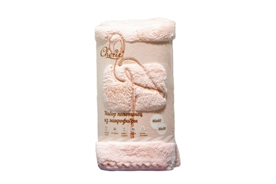 Набор салфеток (полотенец) 4294010 из микрофибры Cherir/Черир 2 предмета 40*60, розовый