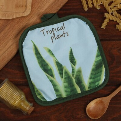 Прихватка п/э 17*17 Доляна 9241957 Tropical голубой