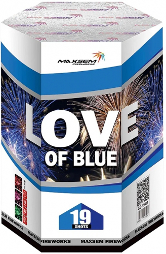 Салют LOVE OF BLUE 19 залпов 1.2 калибр SB-19-02 Maxsem