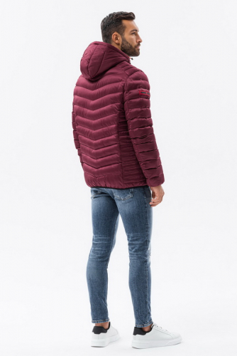 Куртка OMBRE JALP-0121-bordowa