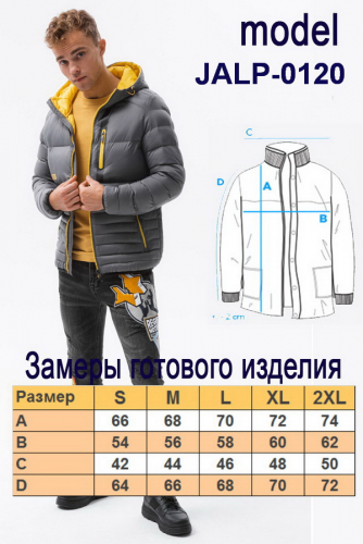 Куртка OMBRE JALP-0120-granatowa