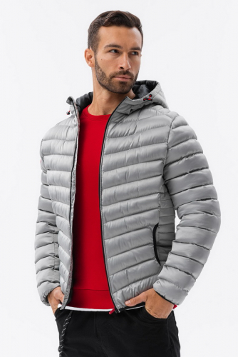 Куртка OMBRE JALP-0121-srebrna