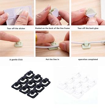Универсальное крепление для гирлянд и проводов на самоклеящейся основе (9шт)