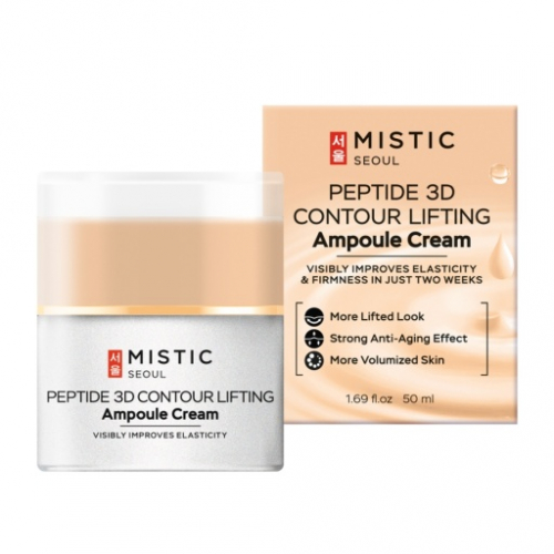 Антивозрастной лифтинг-крем для лица с пептидами MISTIC PEPTIDE 3D CONTOUR LIFTING Ampoule Cream 50мл