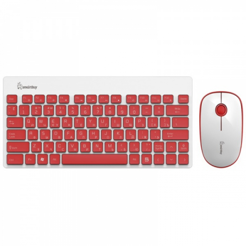 Набор SmartBuy клавиатура и мышь SBC-220349AG-RW, USB (бело-красный)