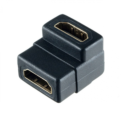 Переходник Perfeo, A7009, HDMI(F) - HDMI(F), угловой (чёрный)