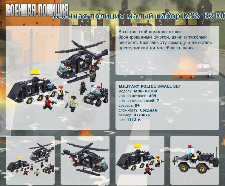 M38 b0305 схема сборки Военная полиция малый набор M38-B2100