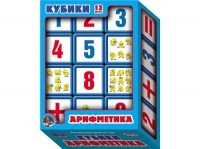 Кубики выдувные с бортиком-55/12шт/обклейка/арифметика