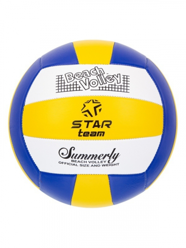 Мяч волейбольный STAR Team двухсл.,21 см,цвет в ассорт.