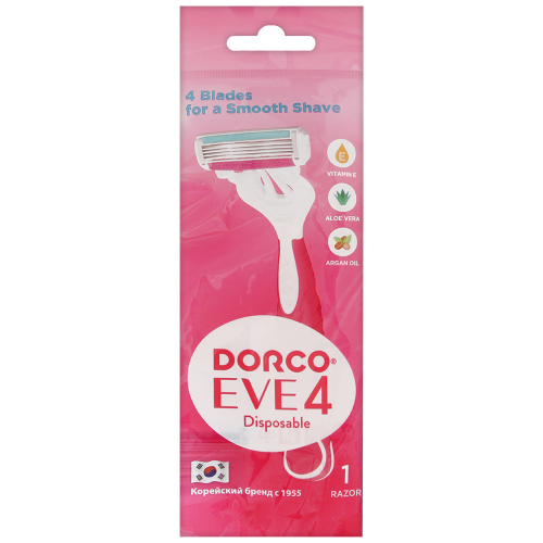 Dorco Eve 4 Одноразовый станок для бритья женский с 4 лезвиями
