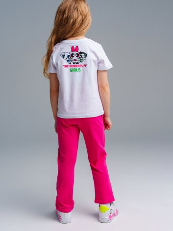  586 р  1015 р   Комплект трикотажный для девочек: фуфайка (футболка), брюки