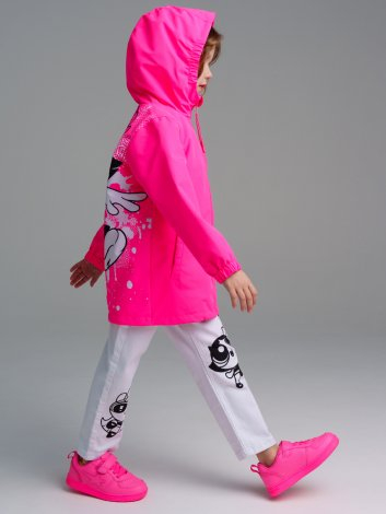  2095 р  3723 р     Куртка текстильная с полиуретановым покрытием для девочек (ветровка)