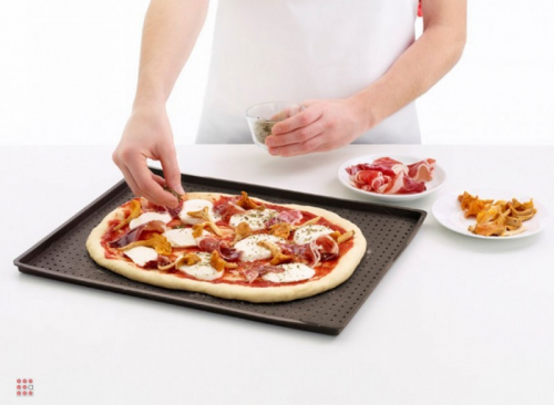 Коврик-форма для пиццы перфорированный, 39х30 см, силикон