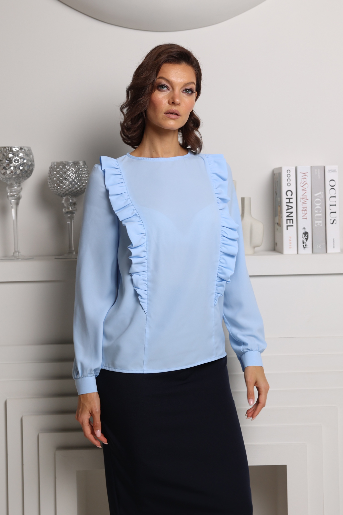 Блузка с рюшами