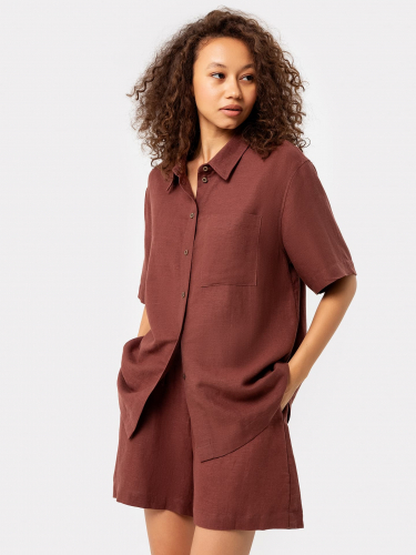Блузка женская в коричневом оттенке