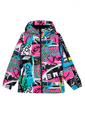  2049 р3723 р    Куртка текстильная с полиуретановым покрытием для девочек (ветровка)