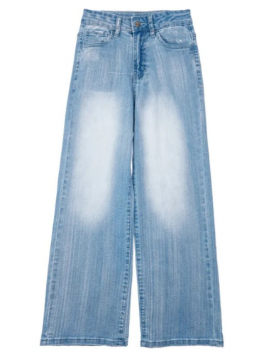  1625 р2031 р   Брюки текстильные джинсовые для девочек