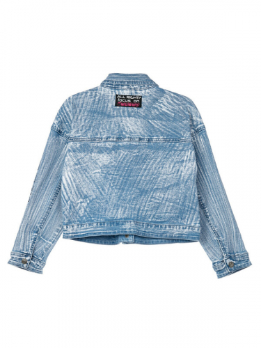  1934 р2595 р   Куртка текстильная джинсовая для девочек