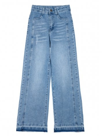  1243 р2031 р   Брюки текстильные джинсовые для девочек