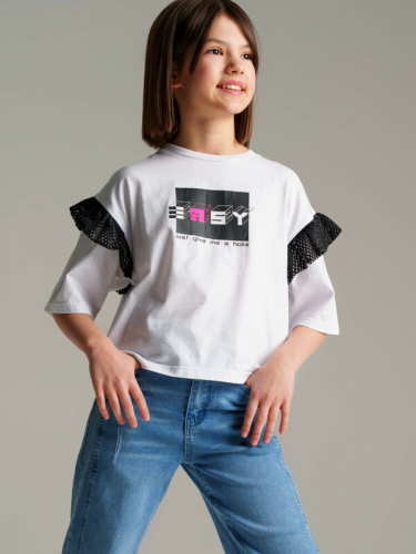  513 р789 р  Фуфайка трикотажная для девочек (футболка)