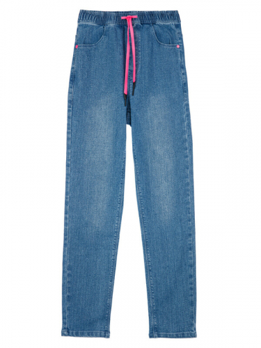  1017 р1918 р    Брюки текстильные джинсовые для девочек