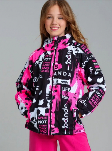  2341 р3723 р   Куртка текстильная с полиуретановым покрытием для девочек (ветровка)