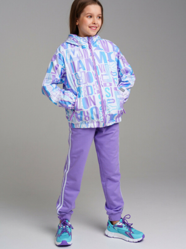  2162 р3384 р    Куртка текстильная с полиуретановым покрытием для девочек (ветровка)