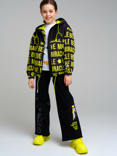  2164 р3498 р   Куртка текстильная с полиуретановым покрытием для девочек (ветровка)