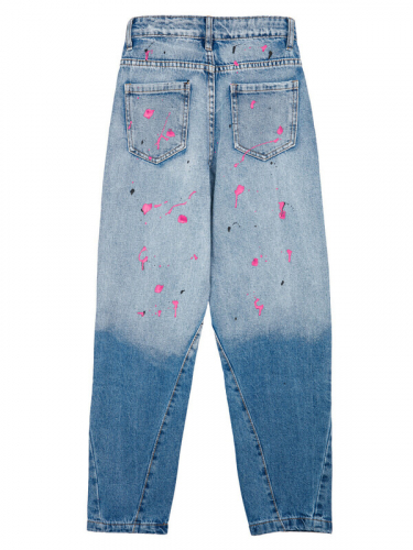  1093 р  2031 р   Брюки текстильные джинсовые для девочек