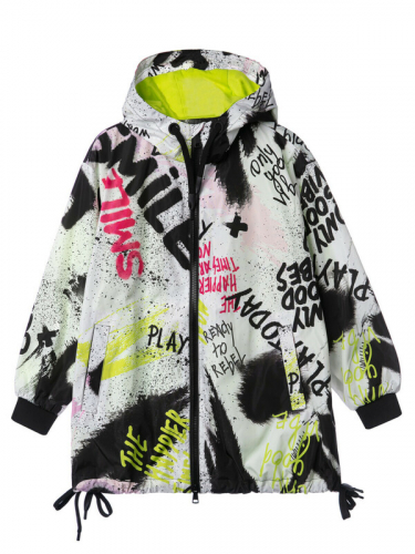  2736 р3893 р    Куртка текстильная с полиуретановым покрытием для девочек (ветровка)