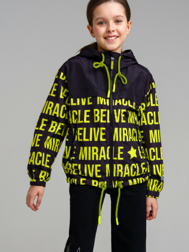  2164 р3498 р   Куртка текстильная с полиуретановым покрытием для девочек (ветровка)
