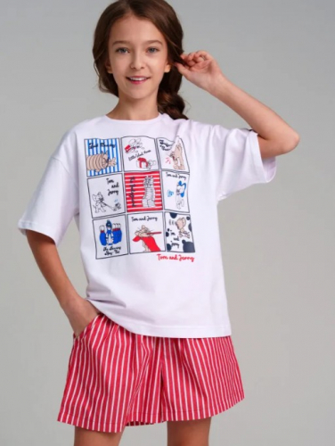 636 р789 р   Фуфайка трикотажная для девочек (футболка)