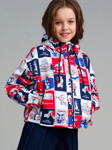  2259 р  3498 р    Куртка текстильная с полиуретановым покрытием для девочек (ветровка)