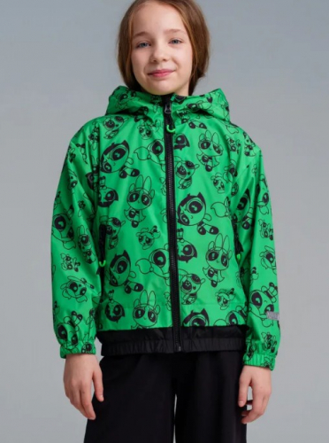  2256 р3498 р     Куртка текстильная с полиуретановым покрытием для девочек (ветровка)