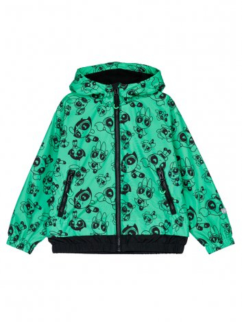  2256 р3498 р     Куртка текстильная с полиуретановым покрытием для девочек (ветровка)