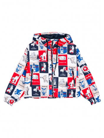  2259 р  3498 р    Куртка текстильная с полиуретановым покрытием для девочек (ветровка)