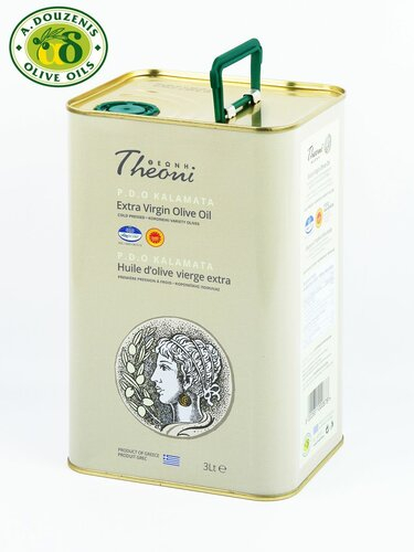 Оливковое масло Extra Virgin 3 литра Греция первый отжим, Theoni