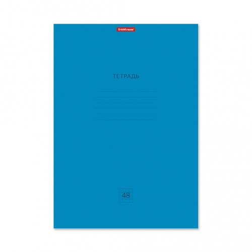 Тетрадь общая ученическая ErichKrause Классика Neon голубая, А4, 48 листов, клетка