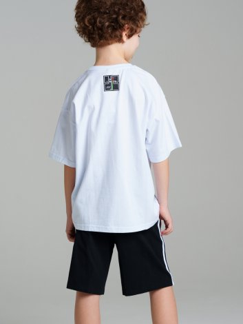 1123 р 1579 р   Комплект трикотажный для мальчиков: фуфайка (футболка), шорты