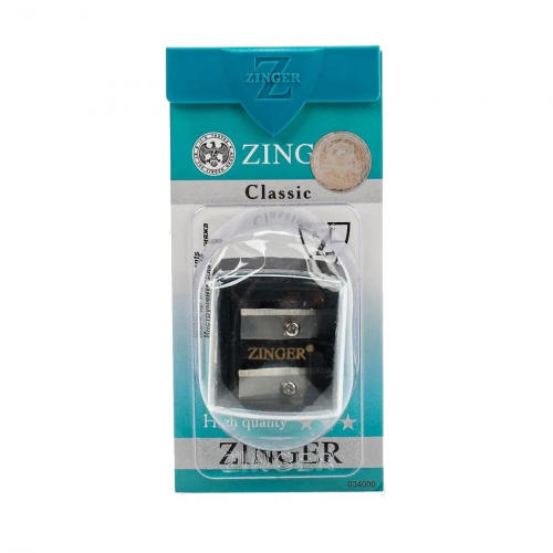 Zinger Точилка для косметических карандашей двойная / Classic SH-22, пластик