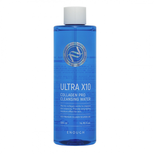 Enough Очищающая вода для лица с морским коллагеном / Ultra X10 Cleansing Water, 500 мл