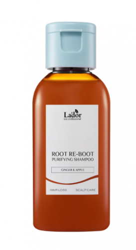 Шампунь для волос для чувствительной и жирной кожи головы ROOT RE-BOOT PURIFYING SHAMPOO (GINGER & APPLE) 50ML